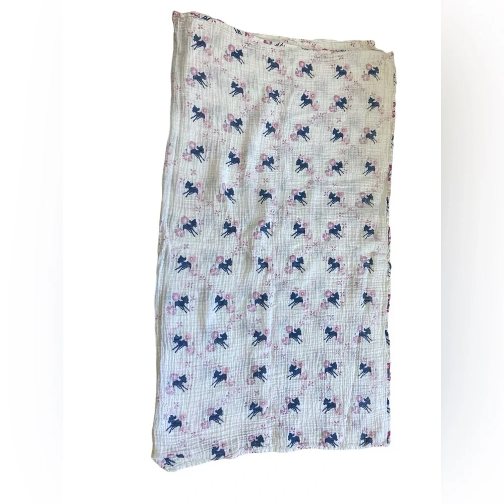 Aden +‎ Anais Disney Baby Bambi Deer Swaddle Blanket Muslin Purple Blue 41 x 44